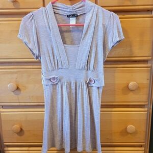 2/$20 Wet Seal Tan Babydoll Shirt